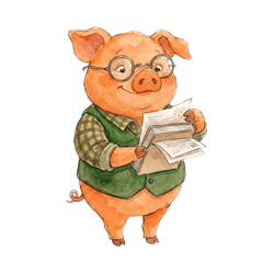 Truffles carefully sorting private paperwork