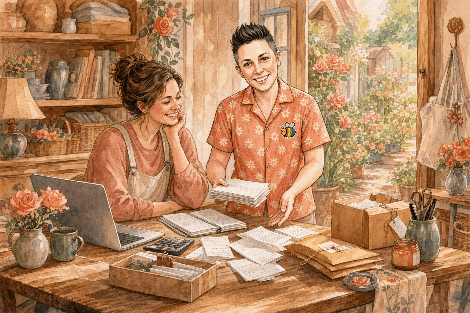 Levee helping a small business owner bring calm and order to their books